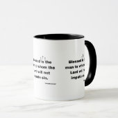 ローマ4:8 KJVバイブル聖句Two-Tone Mug マグカップ (正面右)