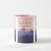 ローマ5:2 KJV聖書の詩Pic 2-Tone Mug マグカップ (中央)