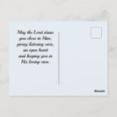 ローマ5:3-4苦しむ湖の木々に栄光を ポストカード (裏面)