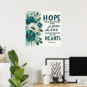 ローマ5:5キリスト教の聖なる書物、 経典の壁のポスター ポスター (ホームオフィス)