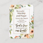 ローマ5:5神の愛の教会イベントフライヤーフローラ 名刺 (正面)