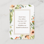 ローマ5:5神の愛の教会イベントフライヤーフローラ 名刺 (裏面)