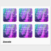 ローマ5:8キリスト教の聖書の聖なる書物、 経典シール スクエアシール (シート)