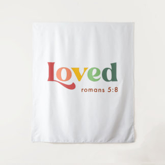 ローマ5:8聖書の聖句 タペストリー