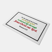 ローマ6救世聖書の詩ドアマット ドアマット (アングル)