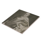 ローマ69-79の広告のengraのVespasian (9-79広告)皇帝 タイル (側面)