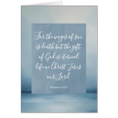 ローマ6:23カスタマイズ可能な聖書の詩 (正面)