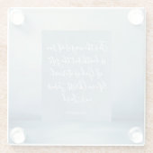 ローマ6:23カスタマイズ可能な聖書の詩 ガラスコースター (裏面)