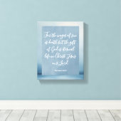 ローマ6:23カスタマイズ可能な聖書の詩 キャンバスプリント (インサイチュ (ウッドフロア))