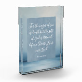 ローマ6:23カスタマイズ可能な聖書の詩 フォトブロック (左)