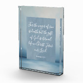 ローマ6:23カスタマイズ可能な聖書の詩 フォトブロック (右)