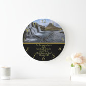 ローマ6:23神は非常に愛された ラージ壁時計 (ホーム)