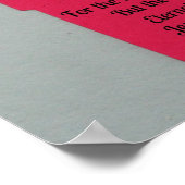 ローマ6:23罪の賃金は死である。 ポスター (角)