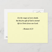 ローマ6:23 ポストカード (正面/裏面)