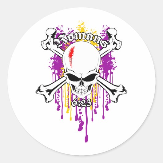 ローマ6:23 02 ラウンドシール (正面)