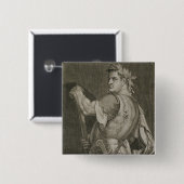 ローマ79-81の広告のengravのD. Titus Vespasian皇帝 缶バッジ (正面&裏面)