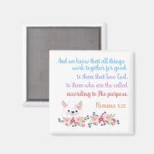 ローマ8バイブル・バースデザイン マグネット (正面/裏面)