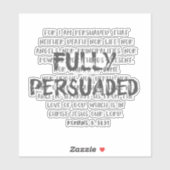 ローマ8聖書の詩と説得された引用文 シール (シート)