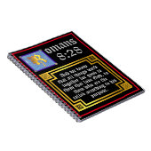 ローマ828金ゴールド照光文字KJVバイブル・バース ノートブック (右側)