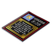 ローマ828金ゴールド照光文字KJVバイブル・バース ノートブック (左側)