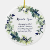 ローマ8:15わたしたちは「アッバ父」と叫ぶ セラミックオーナメント (裏面)