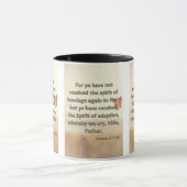 ローマ8:15 KJVバイブル聖なる書物、 経典Pic Two-Tone マグカップ (中央)