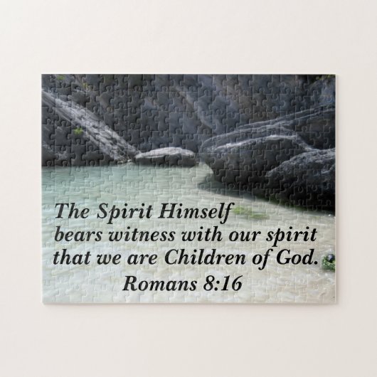 ローマ8:16霊は自分が立って見る ジグソーパズル (横)
