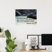 ローマ8:16霊は自分が立って見る ポスター (ホームオフィス)