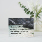 ローマ8:16霊は自分が立って見る ポストカード (スタンド正面)