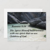 ローマ8:16霊は自分が立って見る ポストカード (正面/裏面)
