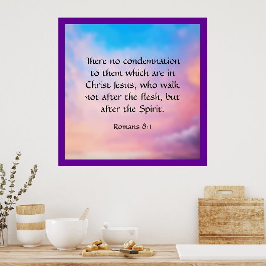 ローマ8:1 ポスター (キッチン)