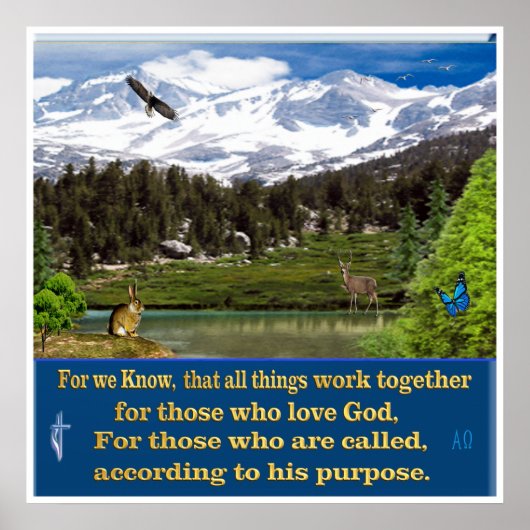 ローマ8:28のポスター ポスター (正面)