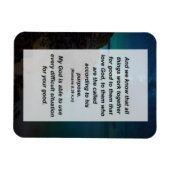 ローマ8:28わたしたちは、すべてのものが働くことを知っている マグネット (横)