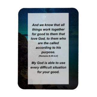 ローマ8:28わたしたちは、すべてのものが働くことを知っている マグネット