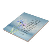 ローマ8:28アイリスの水色 タイル (側面)