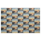 ローマ8:28サンセット写真デザイン ファブリック (ファットクウォーター)