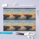 ローマ8:28サンセット写真デザイン 薄葉紙 (クラフト)