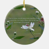 ローマ8:28セラミックオーナメント セラミックオーナメント (裏面)