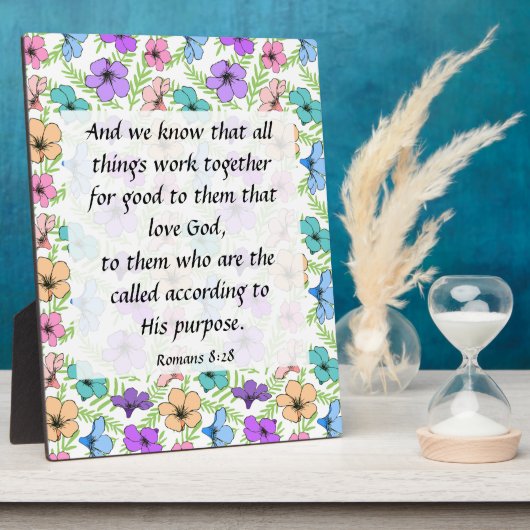 ローマ8:28プラーク フォトプラーク (側面)