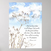 ローマ8:28神が善のために働くすべてのもの ポスター (正面)