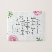 ローマ8:28聖書の聖句パズル ジグソーパズル (横)