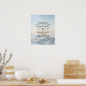 ローマ8:28聖書の聖句聖なる書物、 経典芸術の贈り物 ポスター (キッチン)