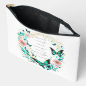 ローマ8:28花と蝶 アクセサリーポーチ (見開き)