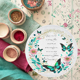 ローマ8:28花と蝶 カッティングボード