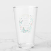 ローマ8:28花と蝶 タンブラーグラス (裏面)