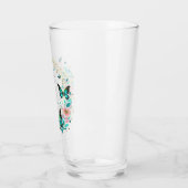 ローマ8:28花と蝶 タンブラーグラス (左)