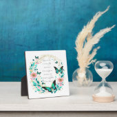 ローマ8:28花と蝶 フォトプラーク (インサイチュ)