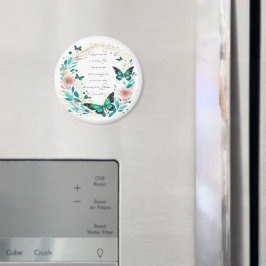 ローマ8:28花と蝶 マグネット