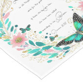 ローマ8:28花と蝶 ミディアムテーブルランナー (コーナー)