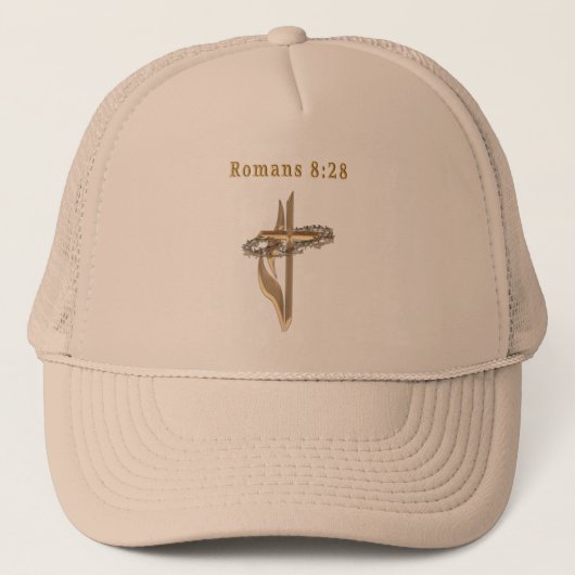 ローマ8:28製品 キャップ (正面)